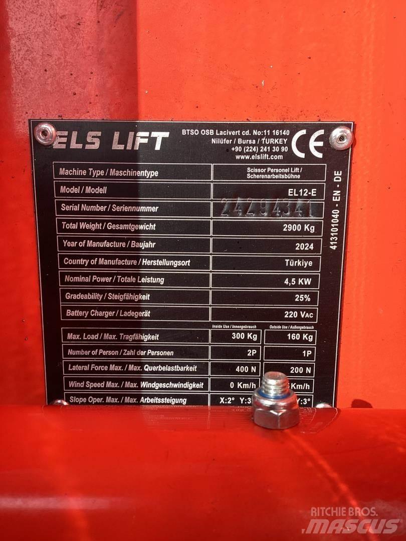 ELS LIFT EL12E Podnośniki nożycowe