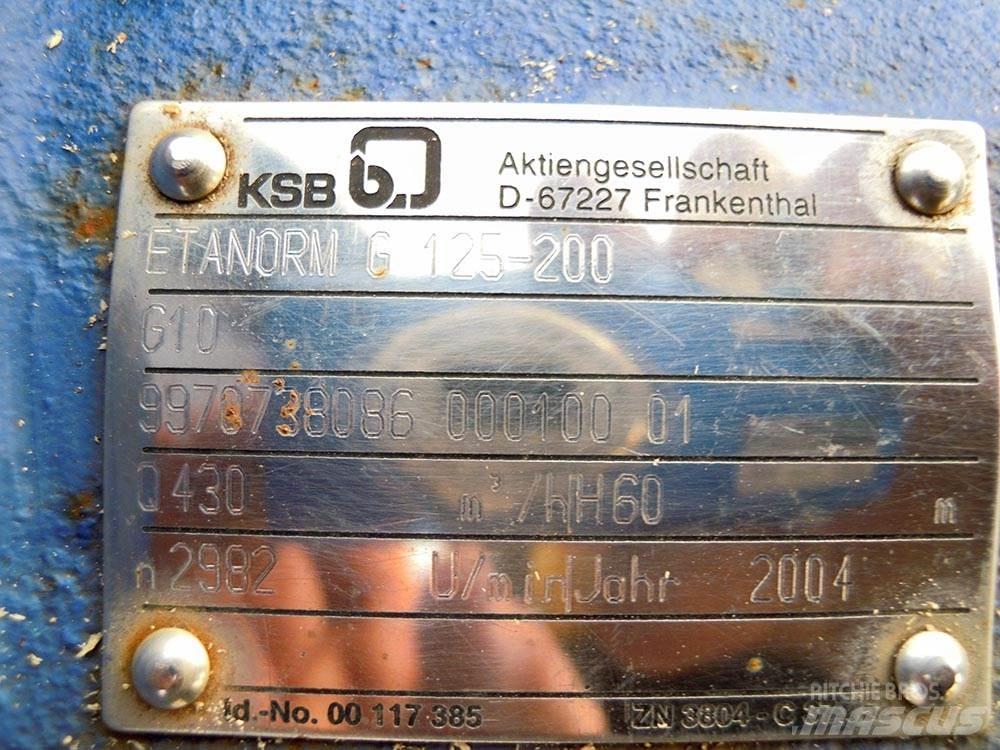 KSB ETANORM G 125-200 Pompy wodne