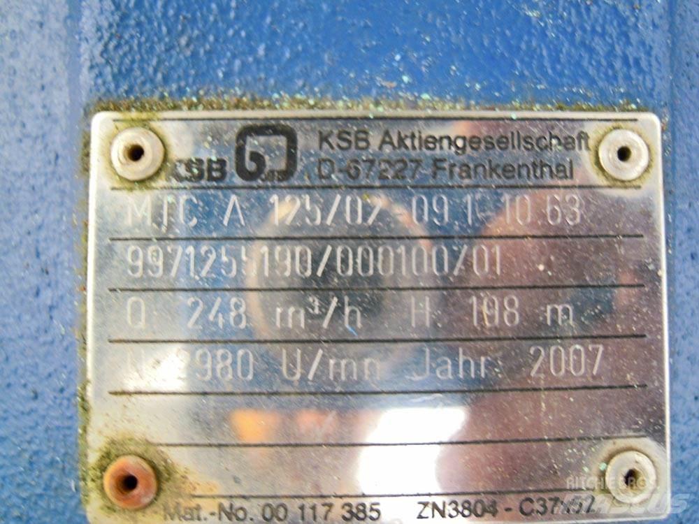 KSB MTC 125/02 Pompy wodne
