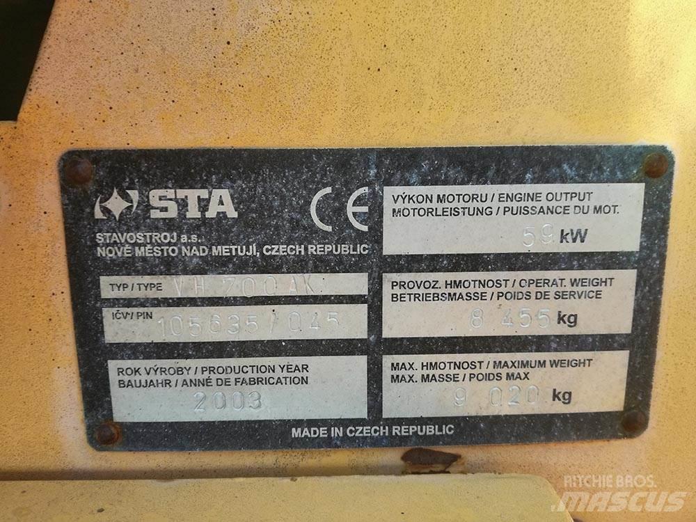Stavostroj STA VH 700 AK Walce dwubębnowe
