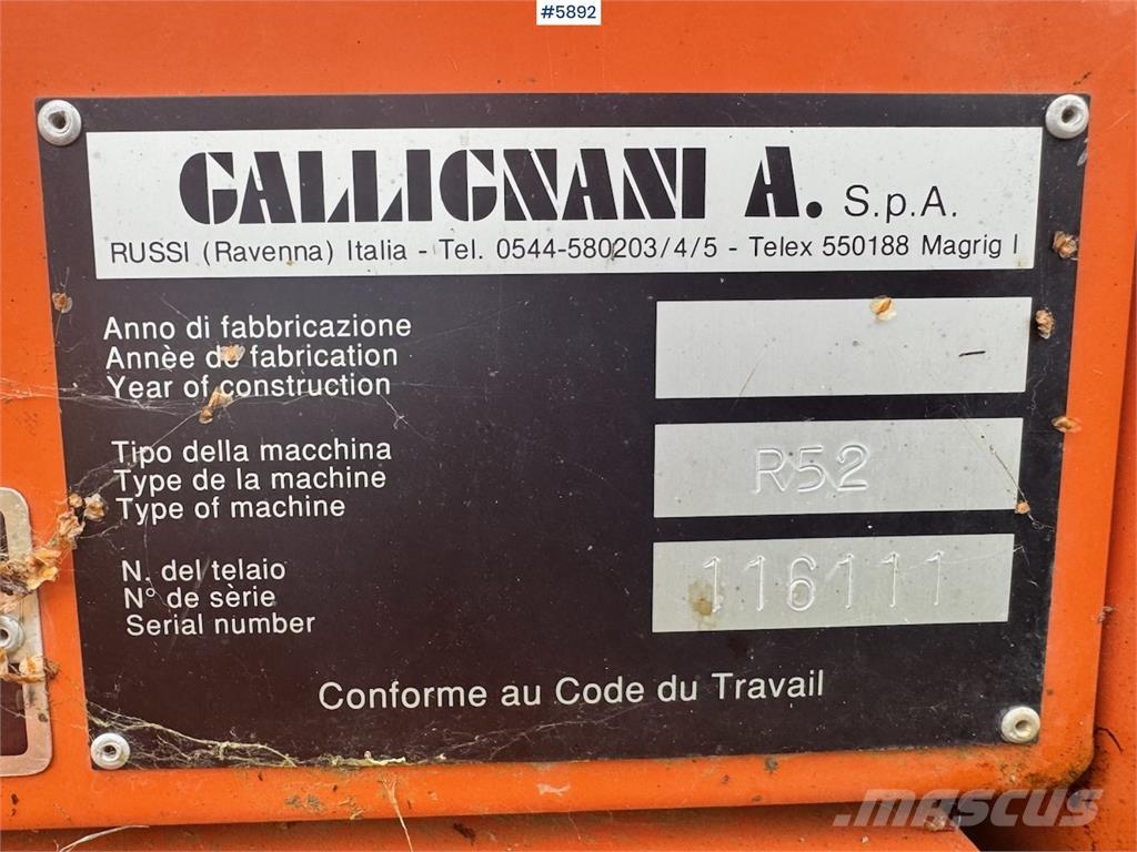 Gallignani R52 Inny sprzęt żniwny