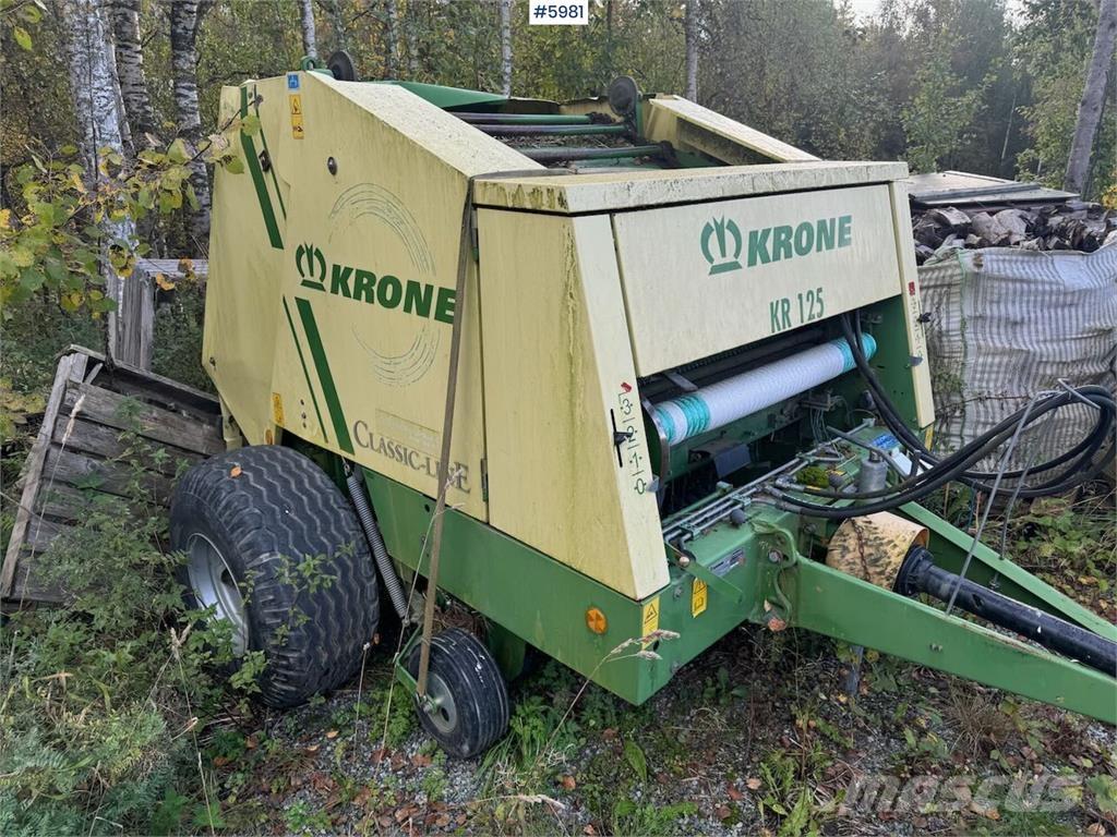 Krone KR 125 Inny sprzęt żniwny