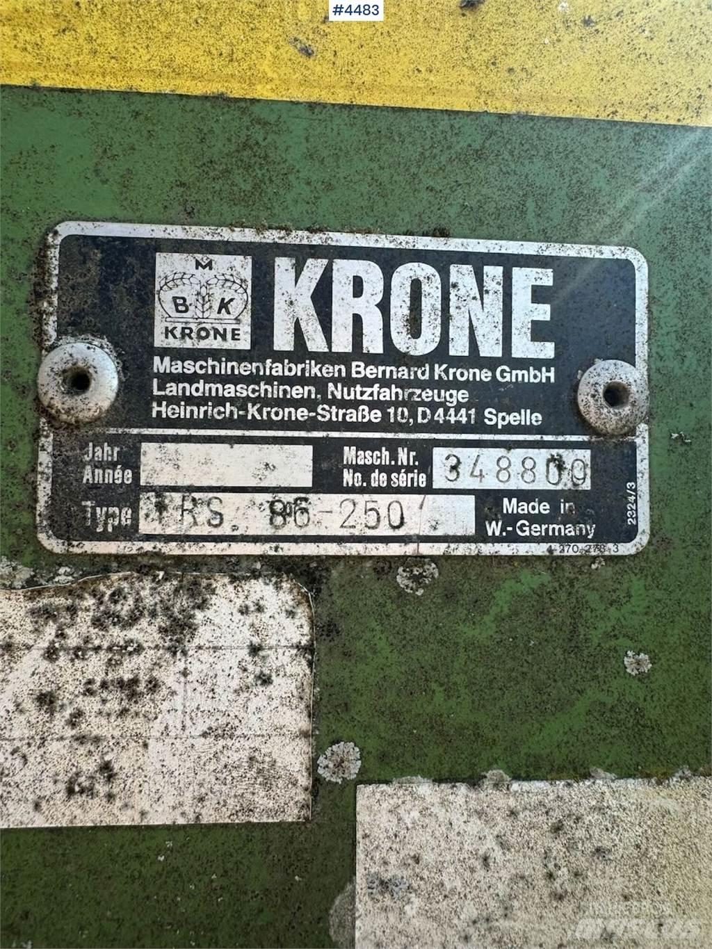 Krone TRS 86 Inne maszyny i akcesoria uprawowe