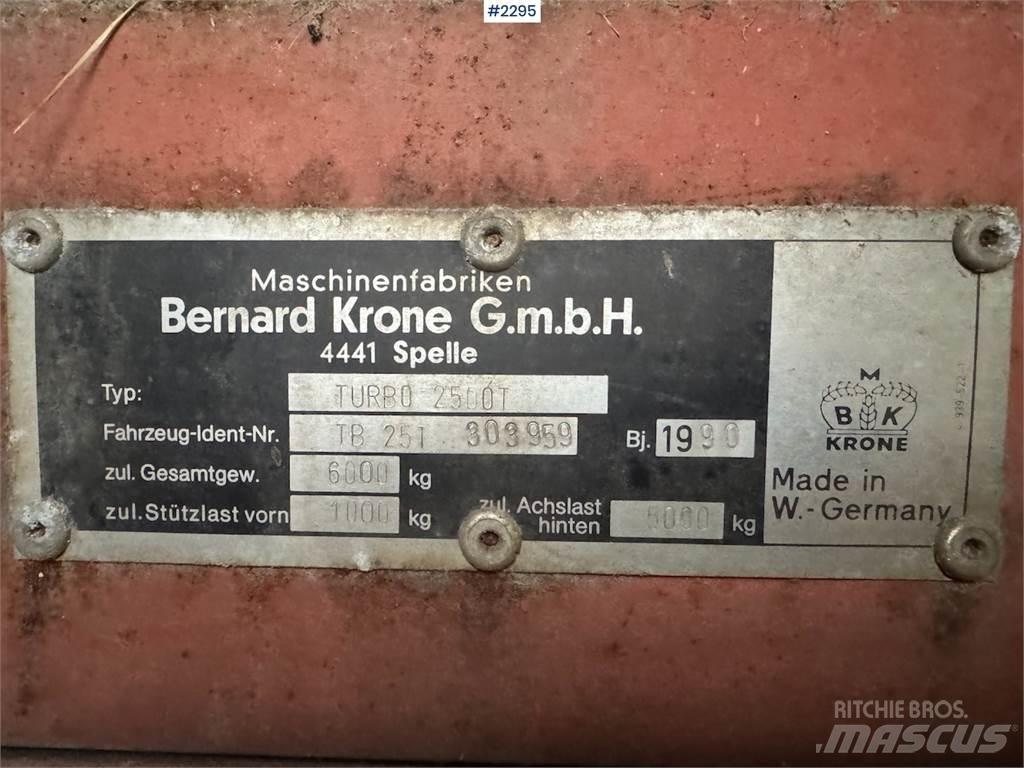 Krone Turbo 2500 Inny sprzęt żniwny