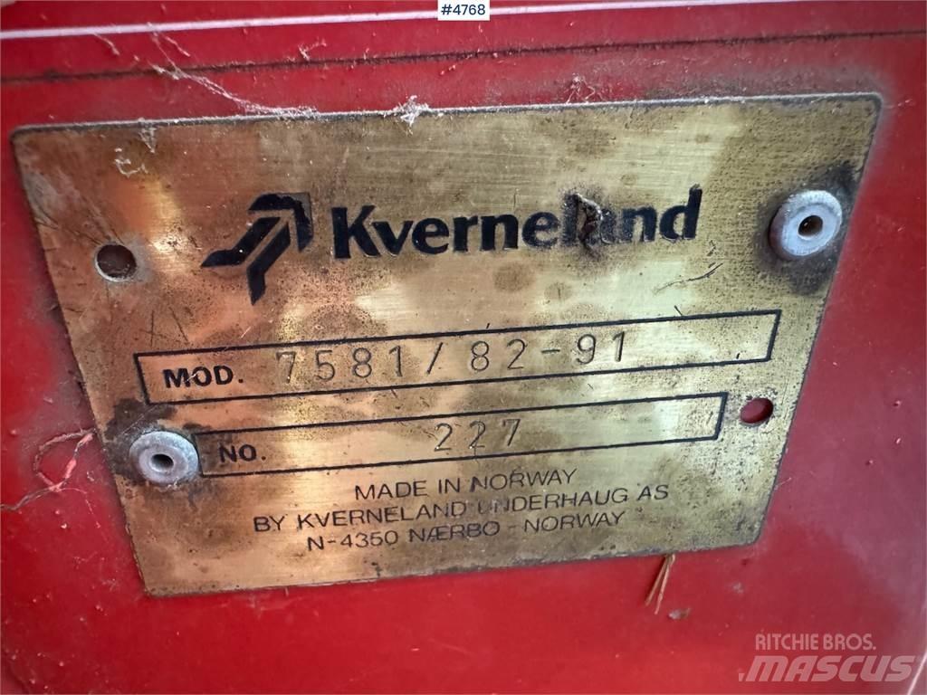 Kverneland 7581 Inny sprzęt żniwny