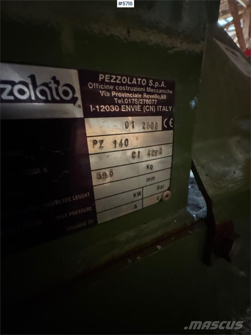 Pezzolato PZ 140 Inne akcesoria