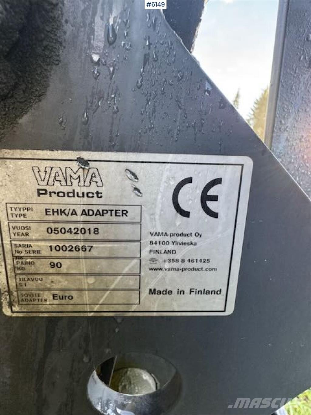 Vama Frontkost Opryskiwacze zaczepiane