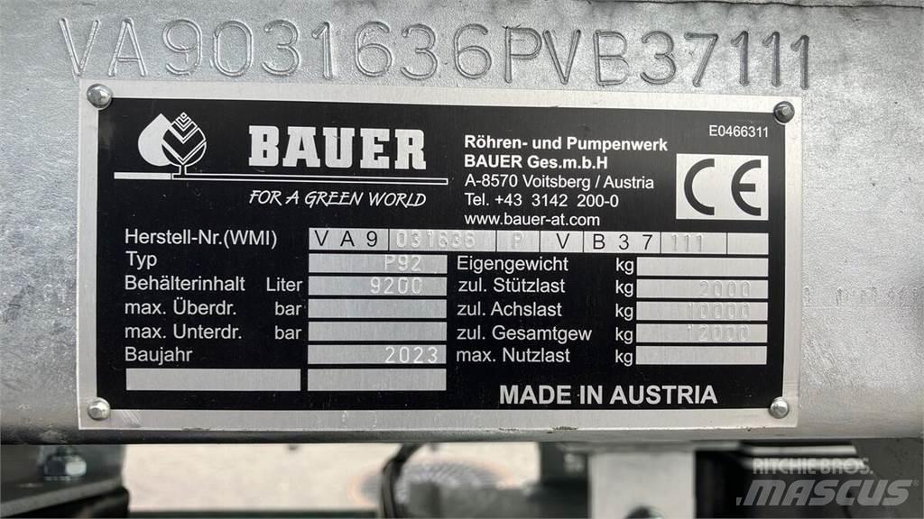 Bauer P 92 Cysterny do szlamu