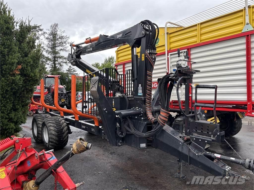 BMF 10T2+750Kran Przyczepy leśne