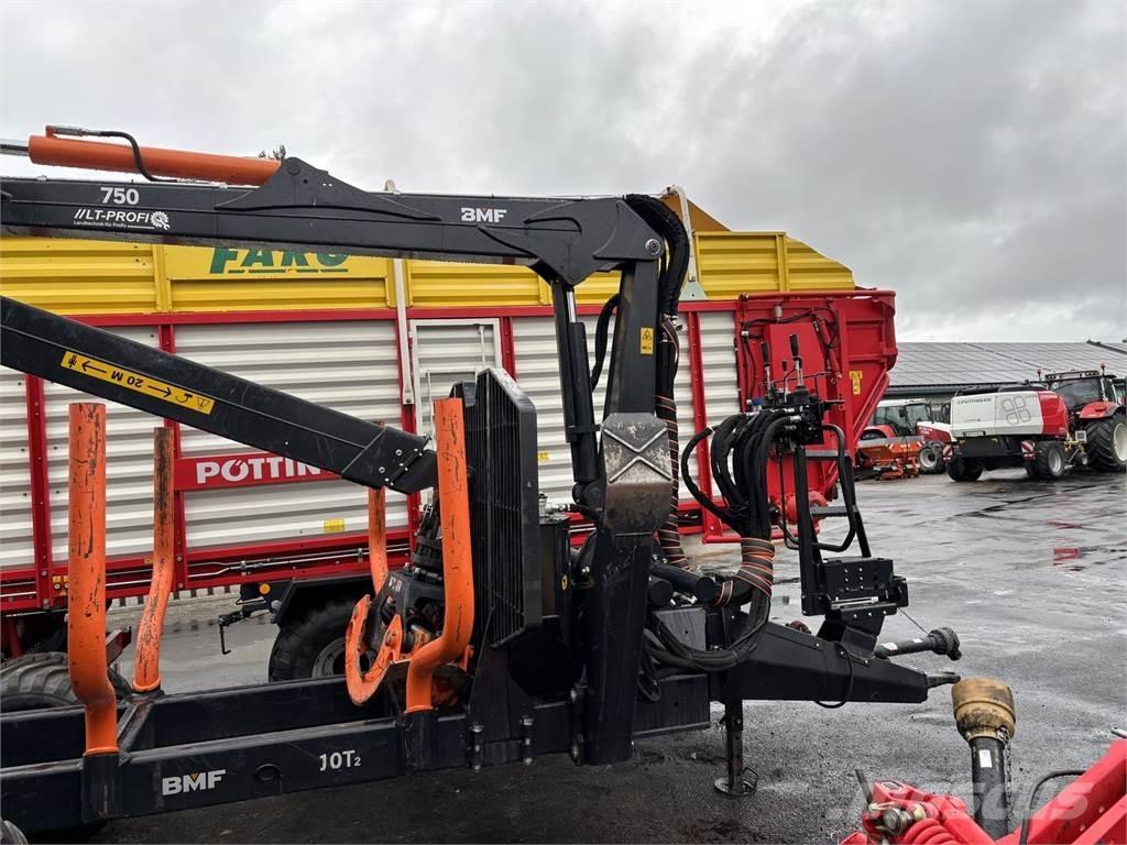 BMF 10T2+750Kran Przyczepy leśne