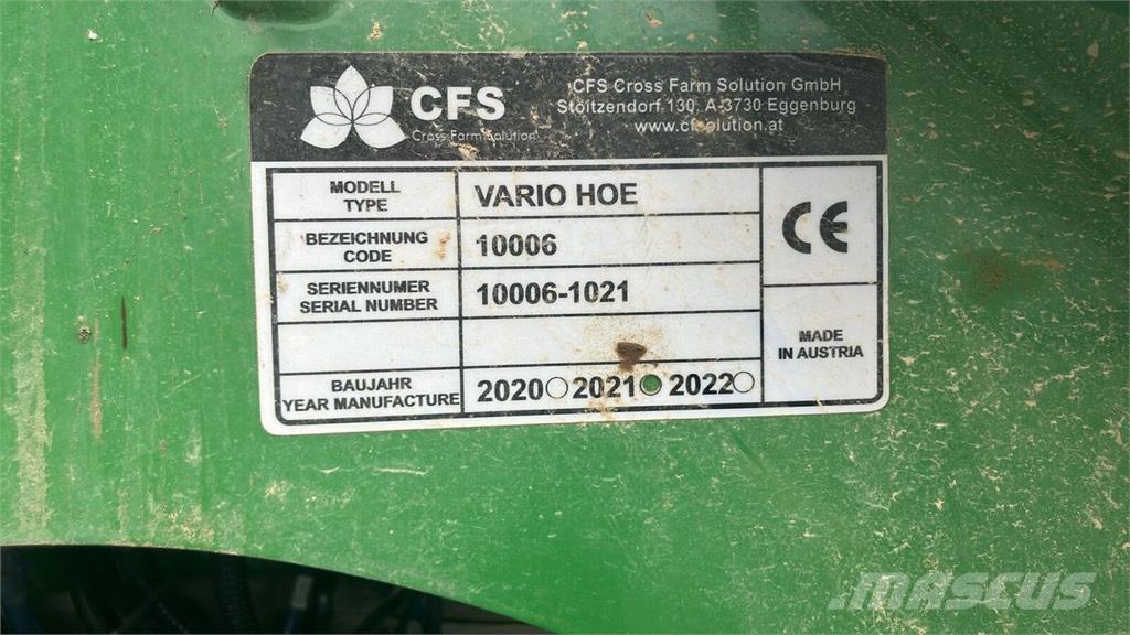  CFS Vario Hoe Inne maszyny siewne