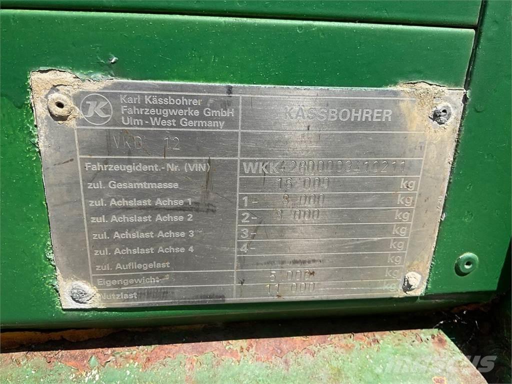 Kässbohrer VKD 12 Wywrotki rolnicze