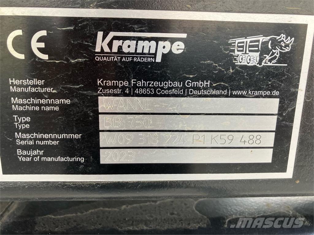 Krampe BigBody 750 Wywrotki rolnicze