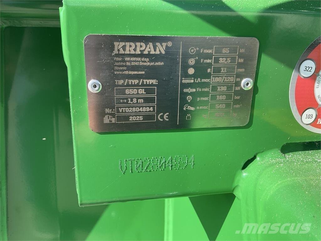 Krpan 650GL Wciągarki