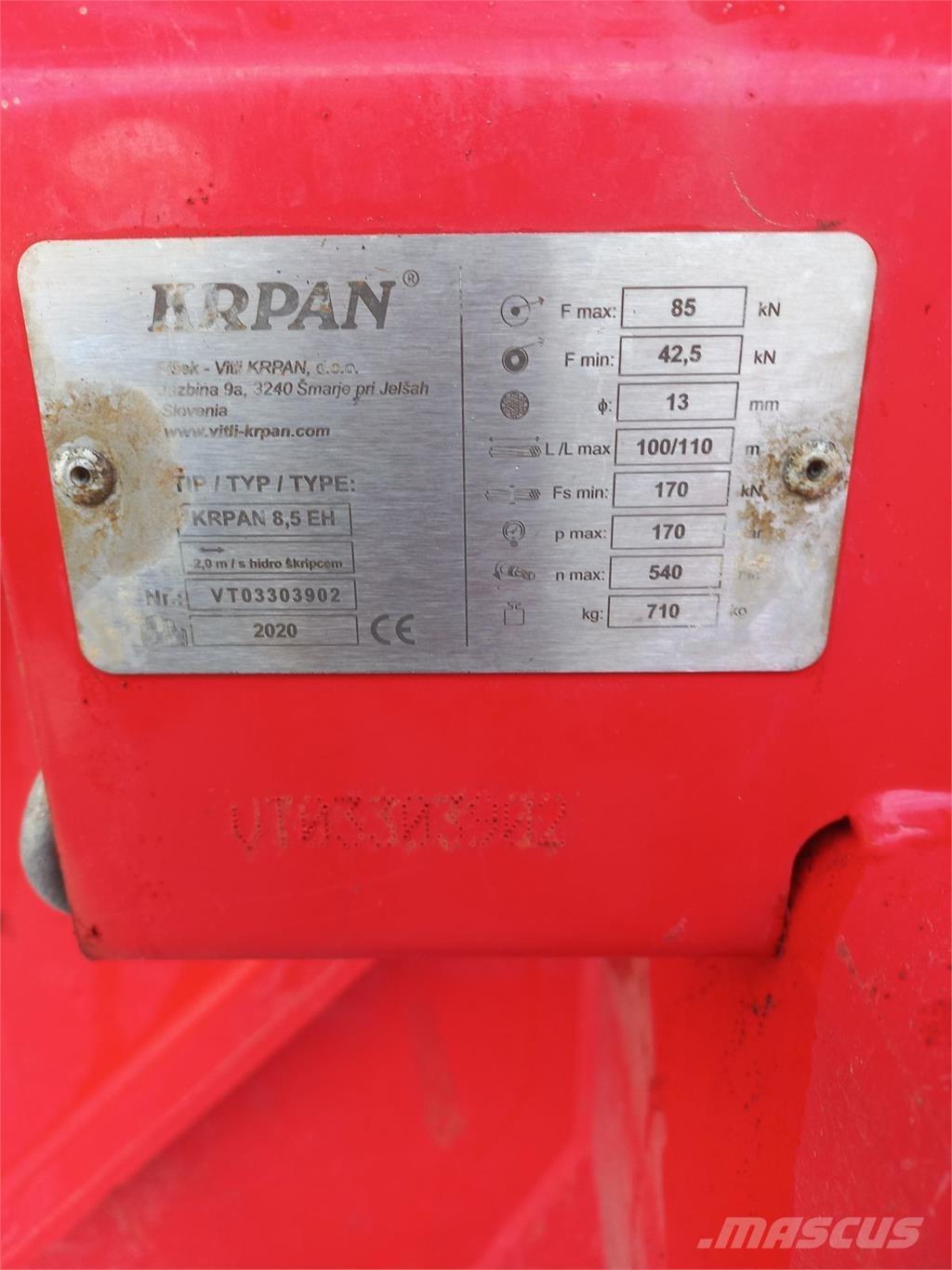 Krpan 8,5EH Wciągarki