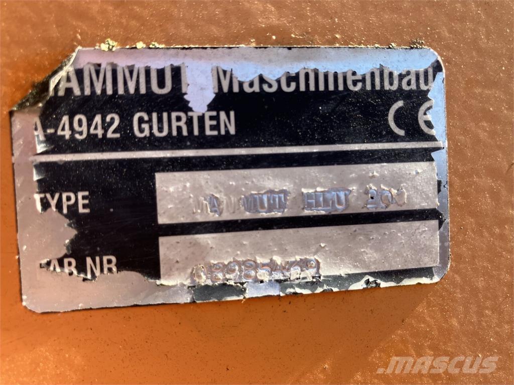 Mammut HLU 200 Akcesoria do ładowaczy czołowych