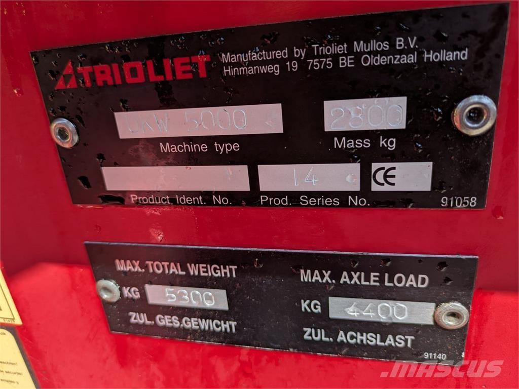 Trioliet UKW 5000 Maszyny rolnicze - Inne