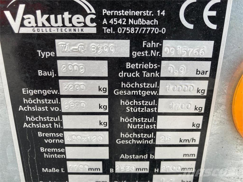  Vakutec VA-T 8300 Cysterny do szlamu