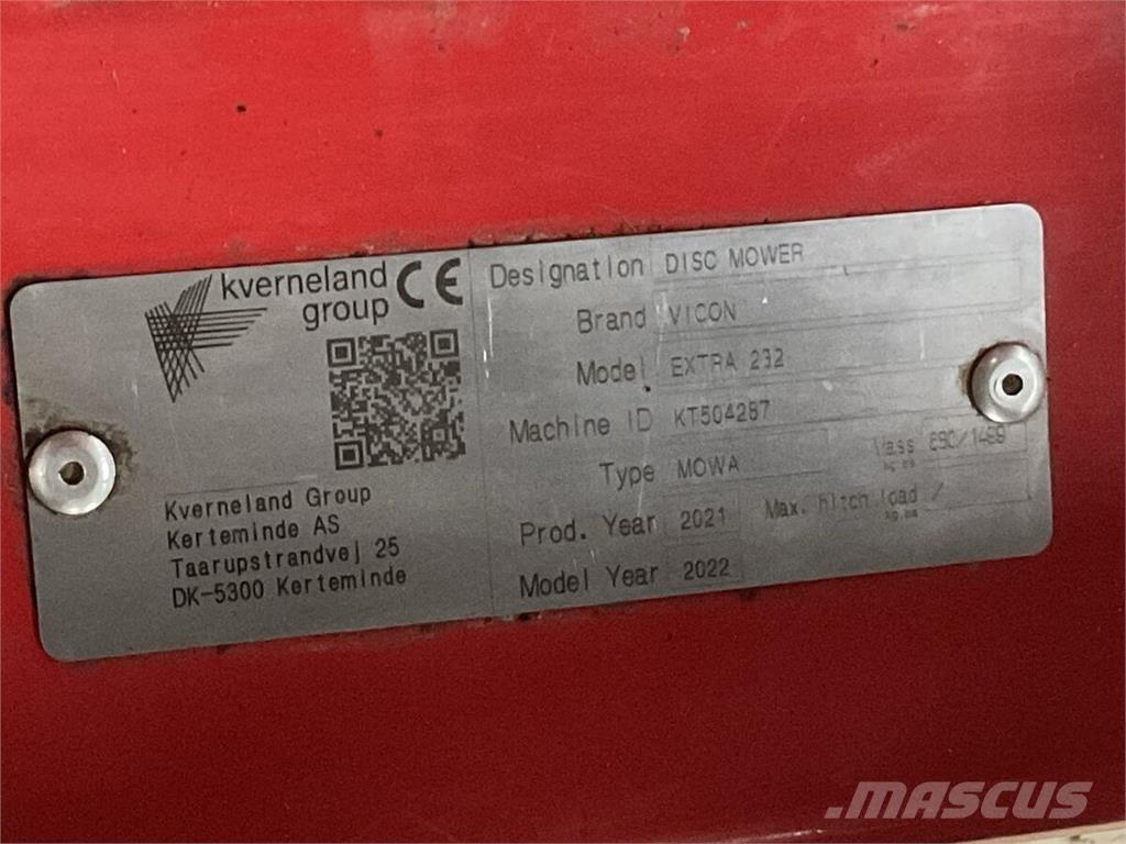 Vicon Extra 232 Kosiarki