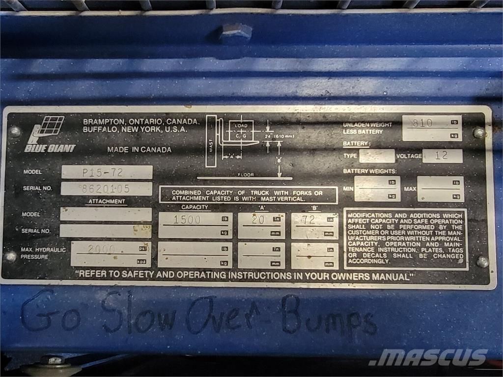 Blue GIANT P15-72 Maszyny budowlane - Inne