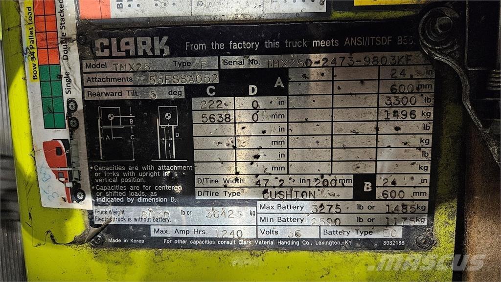Clark TMX25 Maszyny budowlane - Inne