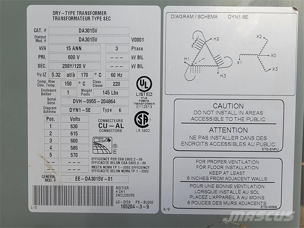 Delta DA3015V Maszyny budowlane - Inne