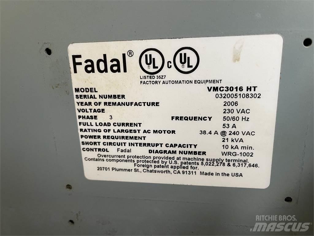  FADAL VMC3016 HT Maszyny budowlane - Inne
