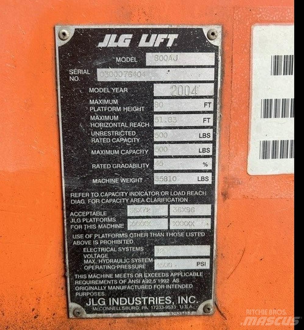 JLG 800AJ Podnośniki przegubowe