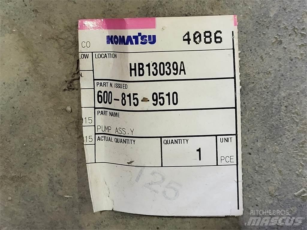 Komatsu 600-815-9510 Pompy wodne