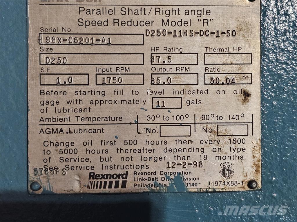 Link-Belt D250 Maszyny budowlane - Inne