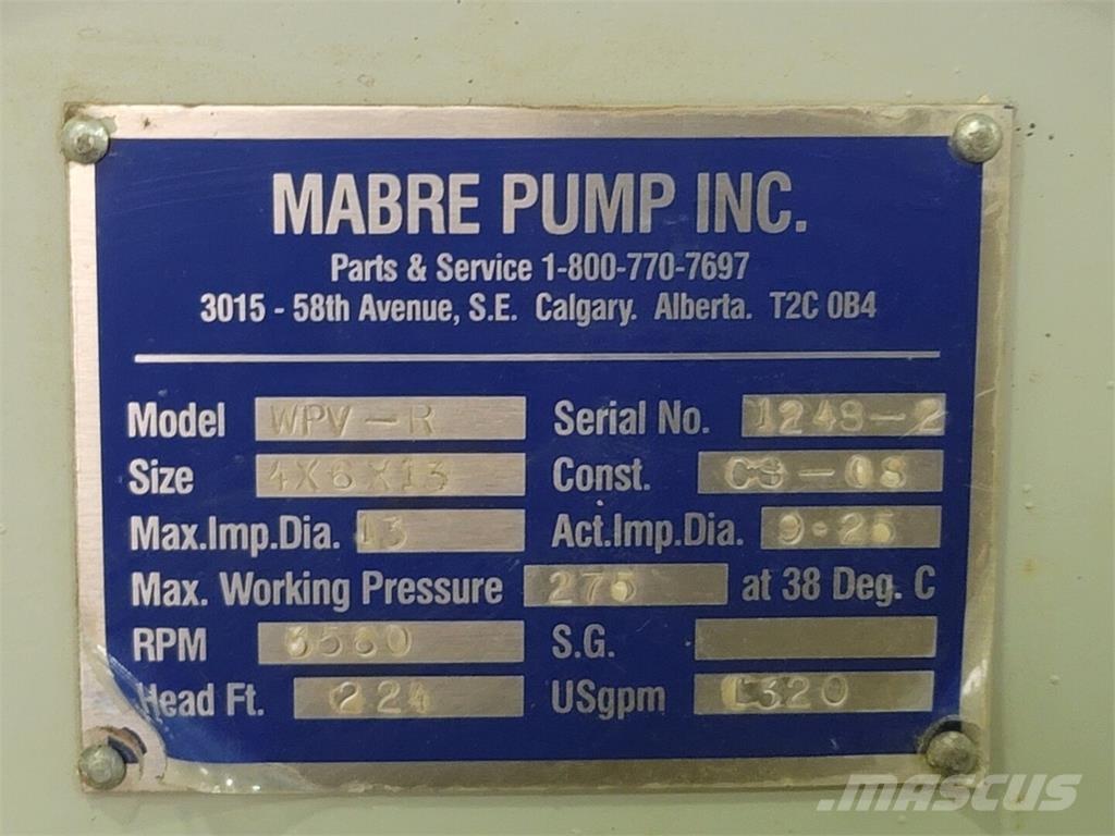  MABRE PUMP WPV-R Pompy wodne