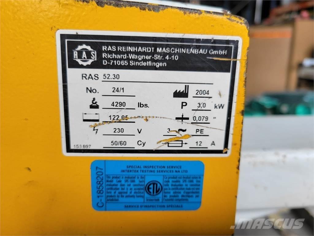  RAS 52.30 Maszyny budowlane - Inne