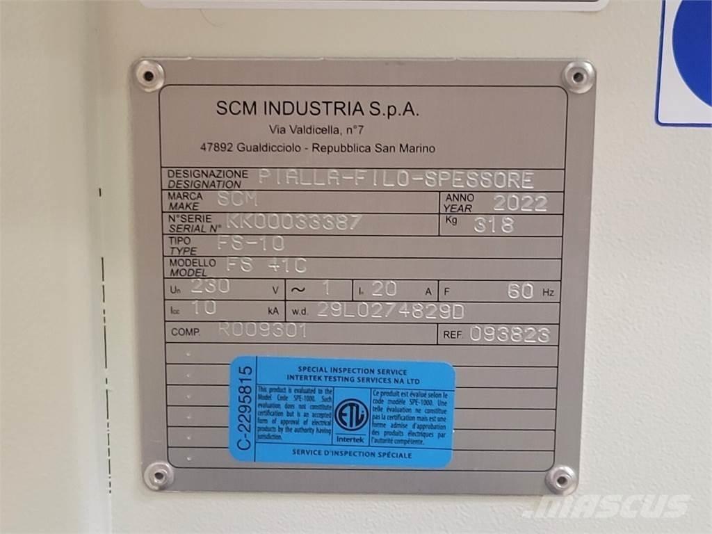  SCM minimax fs 41c Równiarki