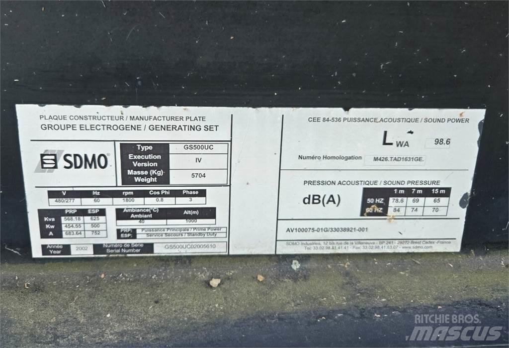 Sdmo GS500UC Agregaty prądotwórcze Diesla