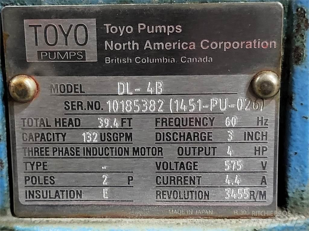 Toyo PUMPS DL-4B Pompy wodne
