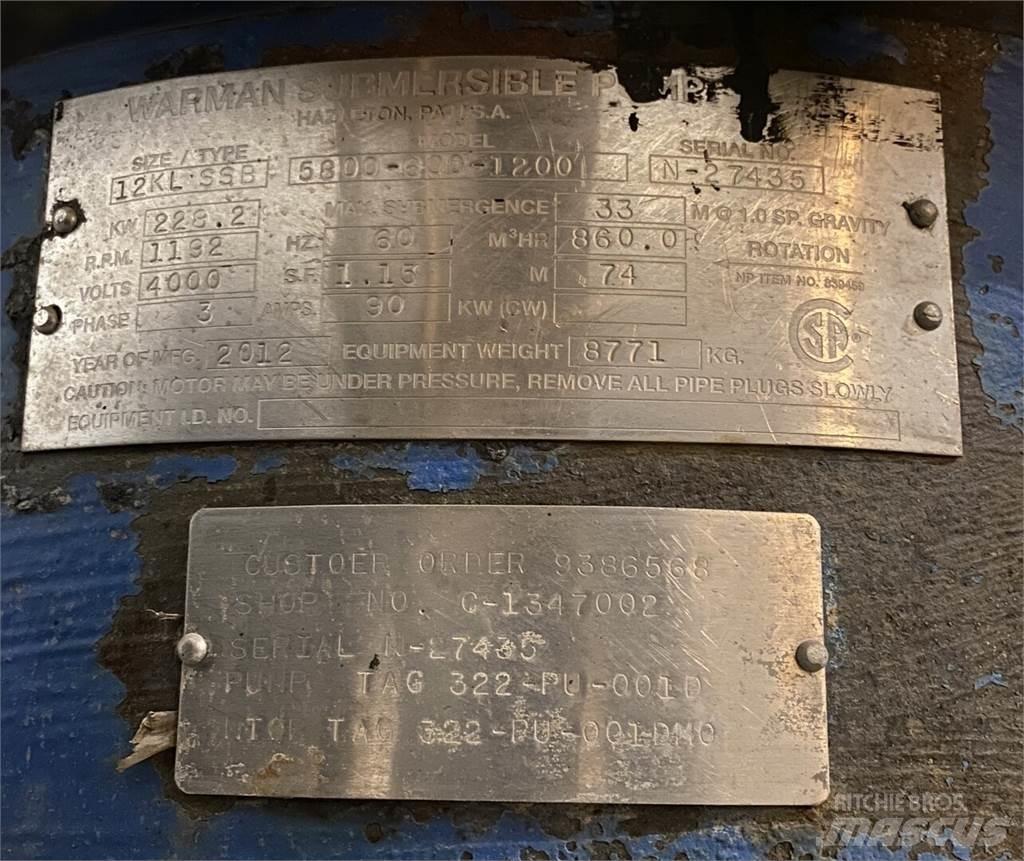 Warman 5800-600-1200 Pompy wodne