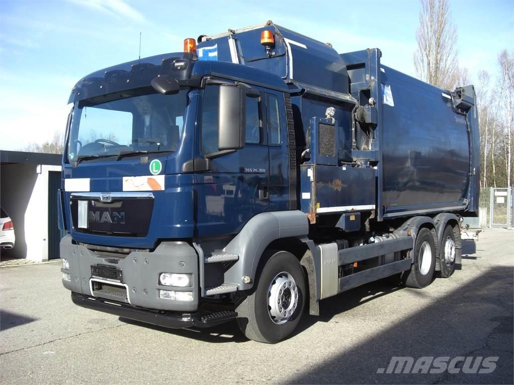MAN 26360FNLL / RECHTSGEST. Śmieciarki