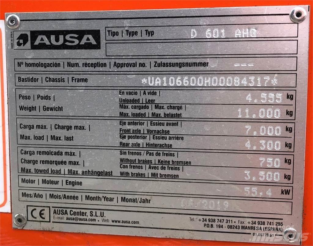 Ausa D601AHG Wozidła kolebkowe