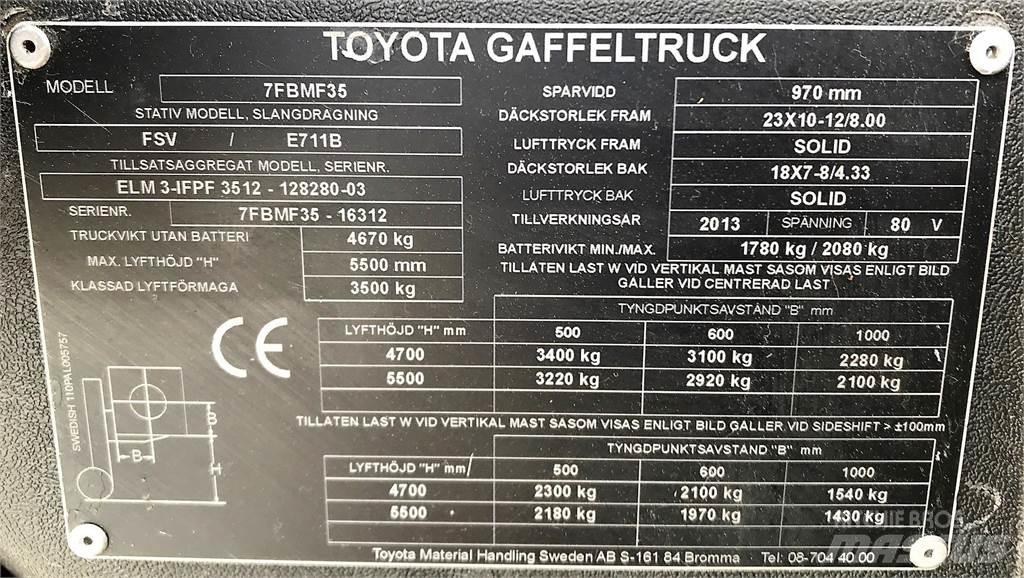 Toyota 7BMF35 Wózki widłowe inne