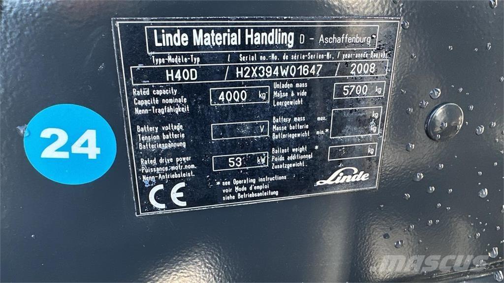 Linde H40D Wózki Diesla