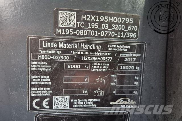 Linde H80D-03/900 Wózki Diesla