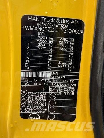 MAN TGL 8.180 BB Ciężarówki typu Platforma / Skrzynia