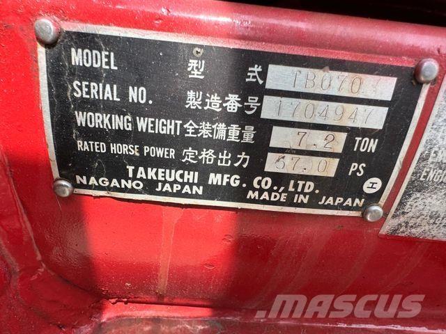 Takeuchi TB070 Minikoparki