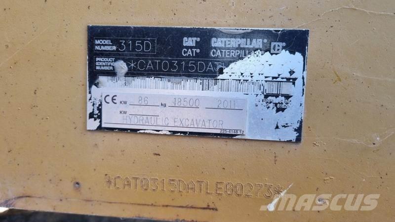 CAT 315DL Koparki gąsienicowe