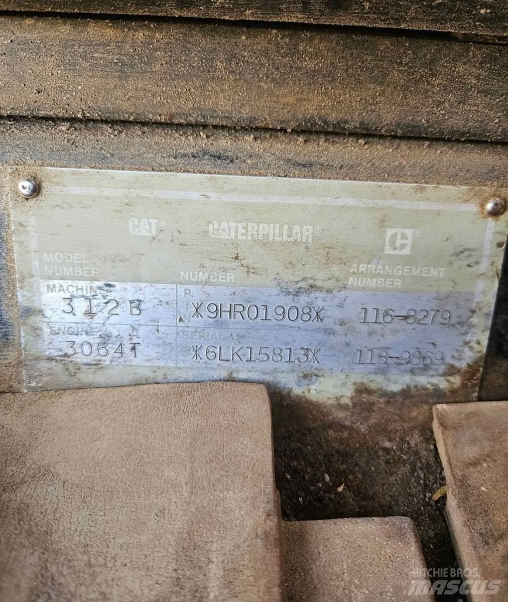 CAT 312B Koparki gąsienicowe