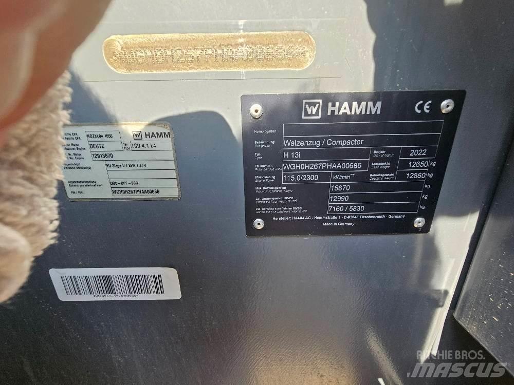 Hamm H13I Walce jednobębnowe