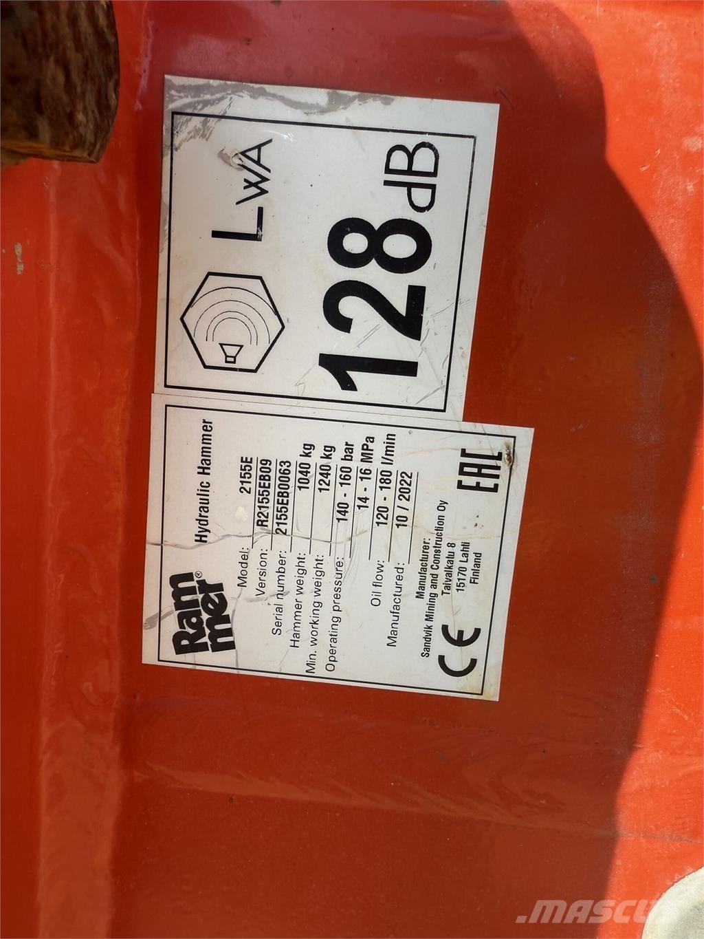 Rammer 2155E Maszyny budowlane - Inne