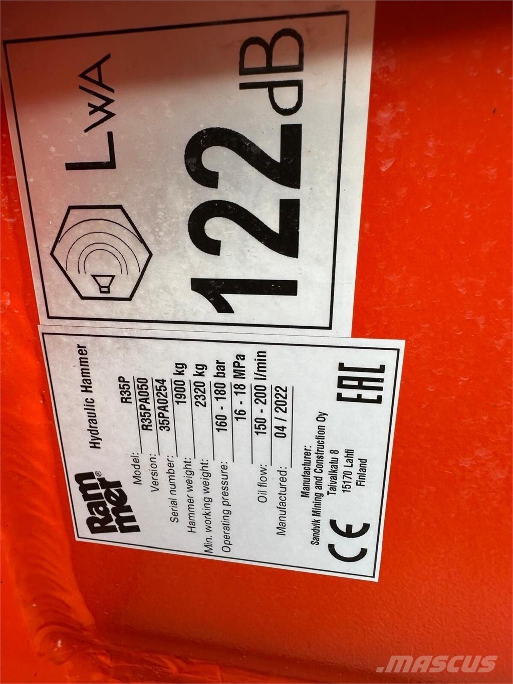 Rammer R35P Maszyny budowlane - Inne
