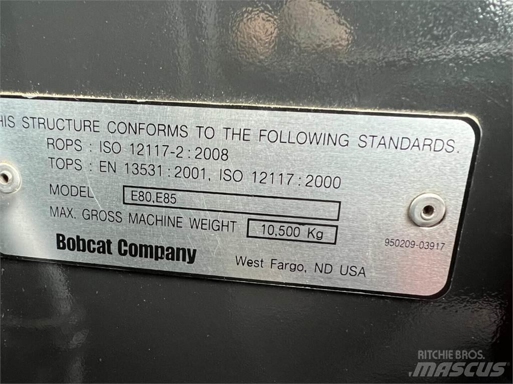 Bobcat E85 Koparki gąsienicowe