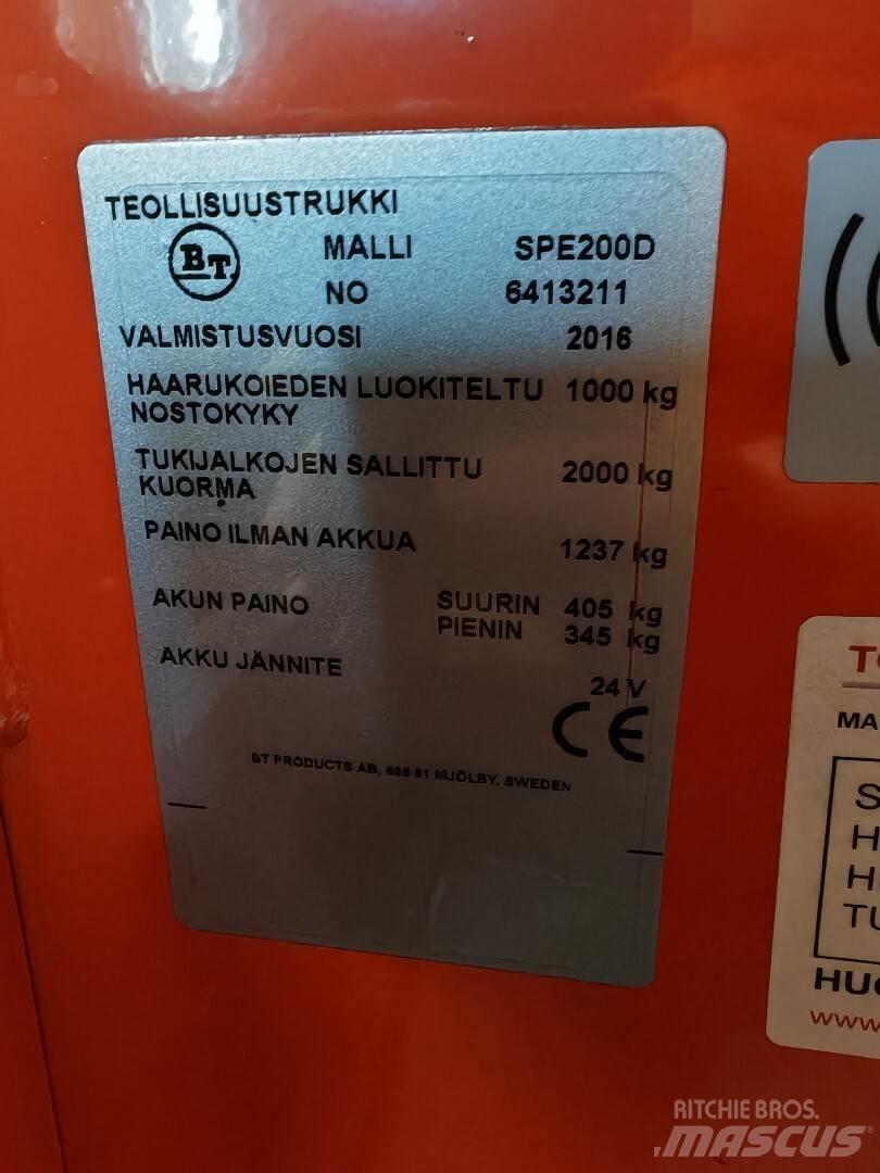 BT SPE200D Wózki widłowe inne
